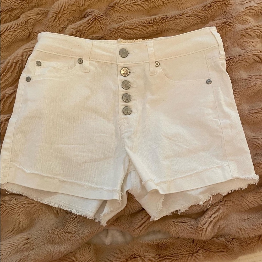 White jean shorts!